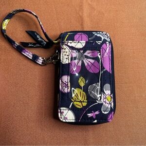 Vera Bradley all-in-one wristlet in the retired "Floral Nightingale" pattern.